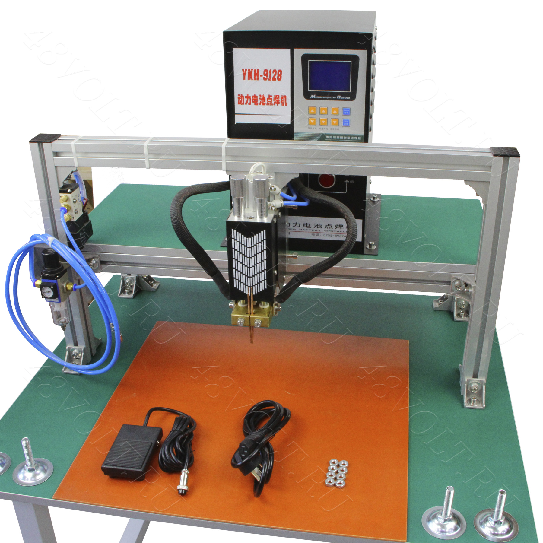Станок для точечной сварки со столом пневматический